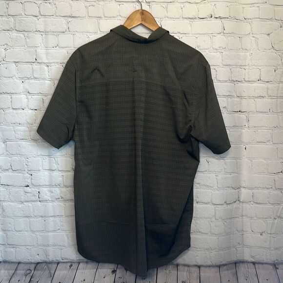511 Tactical Mens Green Vented Fishing Snap Closure Shirt size L Large LOOK - Picture 7 of 15